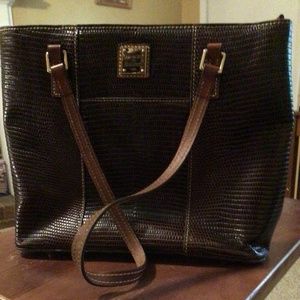 Dooney & Bourke, Brown, Pebble Grain Leather Tote